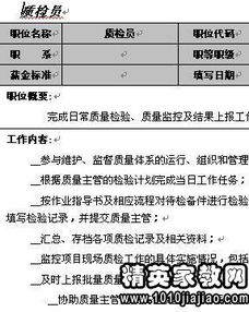 工厂检验员职责是什么 工厂检验员的岗位职责是什么