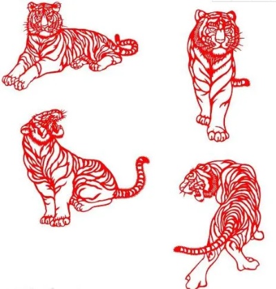 12生肖老虎刻画 十二生肖老虎的画