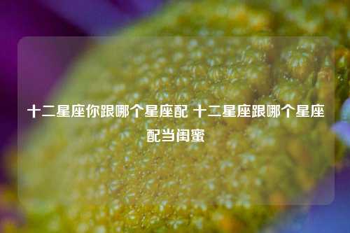 十二星座你跟哪个星座配 十二星座跟哪个星座配当闺蜜