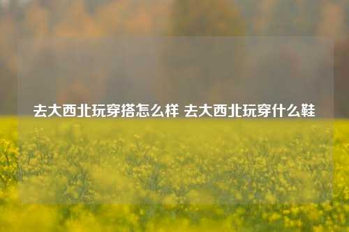 去大西北玩穿搭怎么样 去大西北玩穿什么鞋