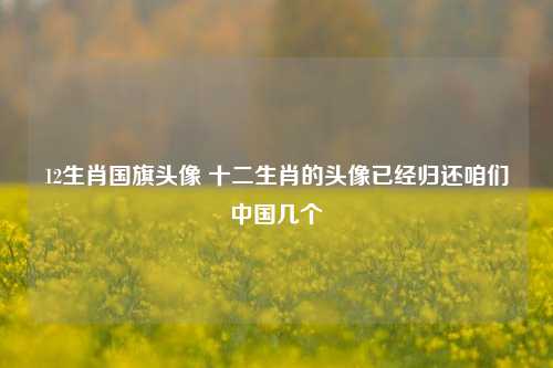 12生肖国旗头像 十二生肖的头像已经归还咱们中国几个