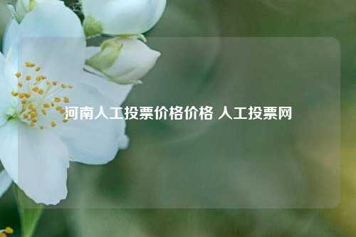 河南人工投票价格价格 人工投票网