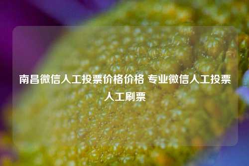 南昌微信人工投票价格价格 专业微信人工投票人工刷票