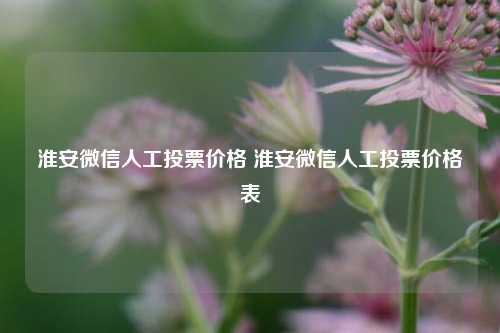 淮安微信人工投票价格 淮安微信人工投票价格表