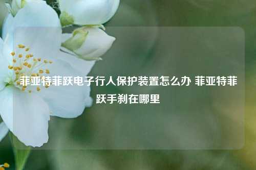 菲亚特菲跃电子行人保护装置怎么办 菲亚特菲跃手刹在哪里