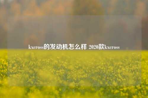 kxcross的发动机怎么样 2020款kxcross